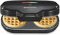 Proctor Silex Petite Double Waffle Maker, Nonstick Grids, Makes 4" Round Waffles, Black, 26102 - PuriLite