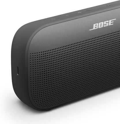 Bose SoundLink Flex Portable Bluetooth Speaker (2nd Gen), Portable Outdoor Speaker with Hi-Fi Audio, Up to 12 Hours Battery Life, Waterproof and Dustproof, Black - PuriLite