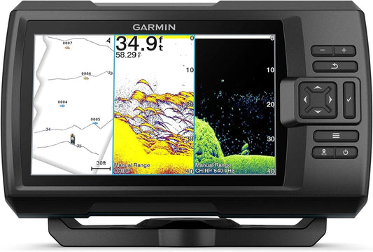 Garmin Striker Vivid 7cv, U.S. with GT20-TM Transducer - Easy-to-Use 7-inch Color Fishfinder and Sonar Transducer, Vivid Scanning Sonar Color Palettes (010-02552-00) - PuriLite