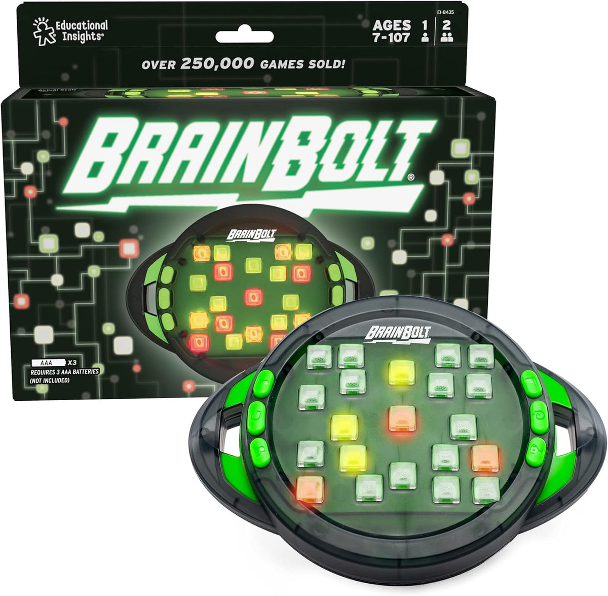 Educational Insights BrainBolt, Brain Teaser Puzzles, Memory Game for Ages 7 to 107 - PuriLite