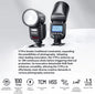 GODOX V1 Pro S 2.4G Wireless Camera Flash Speedlite with Detachable Sub Flash & AK-R1 Flash Light Accessories M/TTL Flash Mode 10 Levels Brightness Type-c Powered Compatible with Sony Cameras - PuriLite