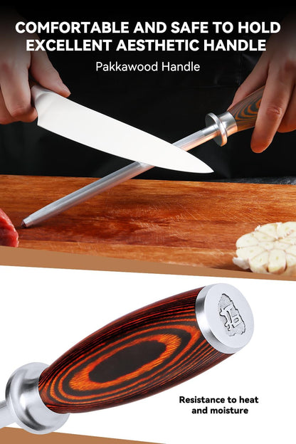 TUO Boning Knife - Razor Sharp Fillet Knife - High Carbon German Stainless Steel Kitchen Cutlery - Pakkawood Handle - Luxurious Gift Box Included - 7 inch - Fiery Phoenix Series - PuriLite