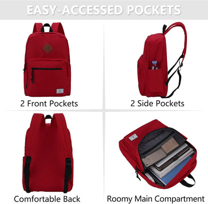 School Backpack for Kids,Lightweight Water Resistant Work Travel Backpack for Women Men Teens VONXURY - PuriLite