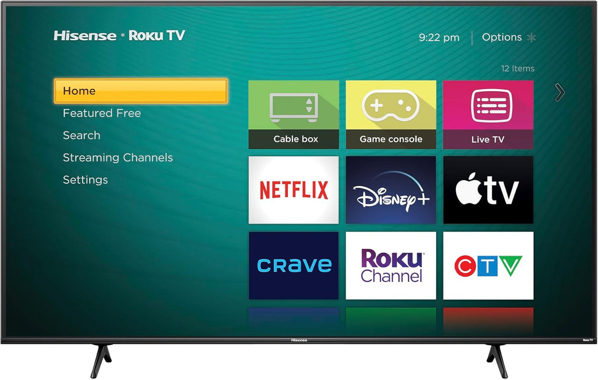 Hisense 58R63N-58 inch 4K UHD HDR LED Roku Smart TV-2024 - PuriLite