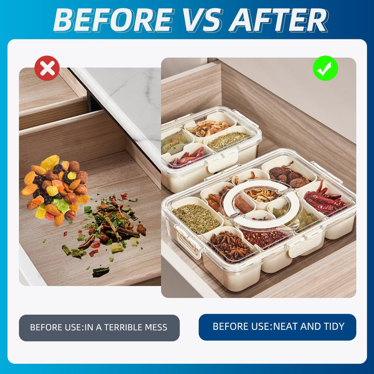 Pure Future 50-Piece Large Airtight Food Storage Containers with Lids, BPA-Free Stackable & Microwave Safe Kitchen Set for Meal Prep, Freezer Use - 25 Containers & Lids, Leakproof Design - PuriLite