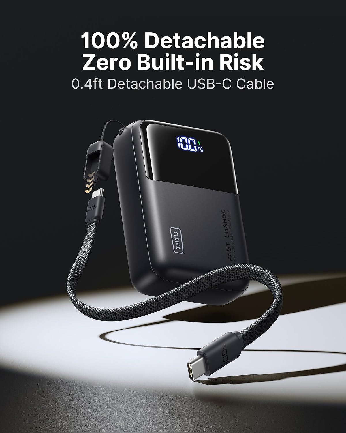 INIU Laptop Power Bank, Smallest 25000mAh 100W Fast Charging Battery Pack