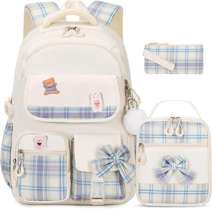 ACESAK Girls Backpack - 3PCS Backpack for Girls Cute School Backpacks for Girls Kindergarten - PuriLite