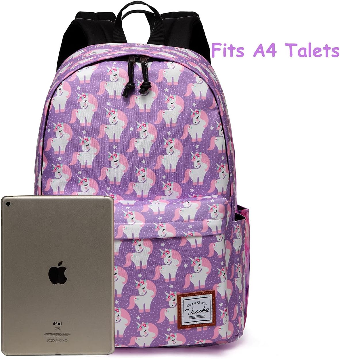 VASCHY Lightweight School Backpack for Women with Sleeve for 14" Laptop - PuriLite
