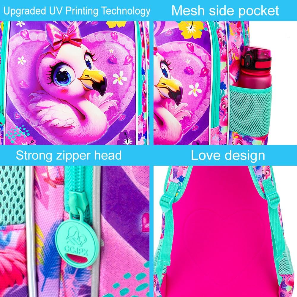 3pcs Backpack for Boys and Girls, 16” Kids Kindergarten Bookbag with Lunch Box, Cute Elementary Backpacks for Boy Girl - PuriLite
