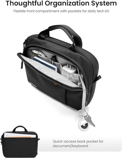tomtoc 360 Protective Laptop Carrying Case for 16-inch MacBook Pro M4/M3/M2/M1 Pro/Max A3403 A3186 A2991 A2780, Water-resistant Laptop Shoulder Bag fits 15-inch MacBook Air M4 2025, M3/A3114, M2/A2941 - PuriLite