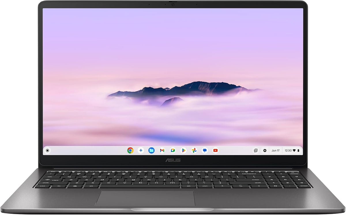 ASUS Chromebook Plus CX15, 15.6” 16:9 FHD (1920 x 1080) Anti-Glare Display, Intel® Core™ 3-N355 Processor, 128GB Storage, 8GB RAM, ChromeOS, Rock Grey, CX1505CTA-AS31-CB - PuriLite