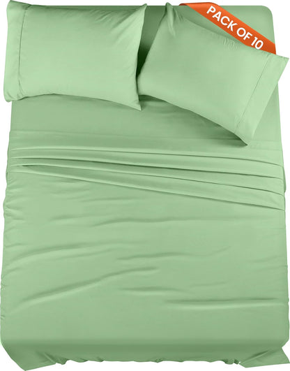Utopia Bedding Queen Bed Sheet Set - 4 Piece Bedding - Soft Brushed Microfiber Fabric - Shrinkage & Fade Resistant - Easy Care (White) - PuriLite