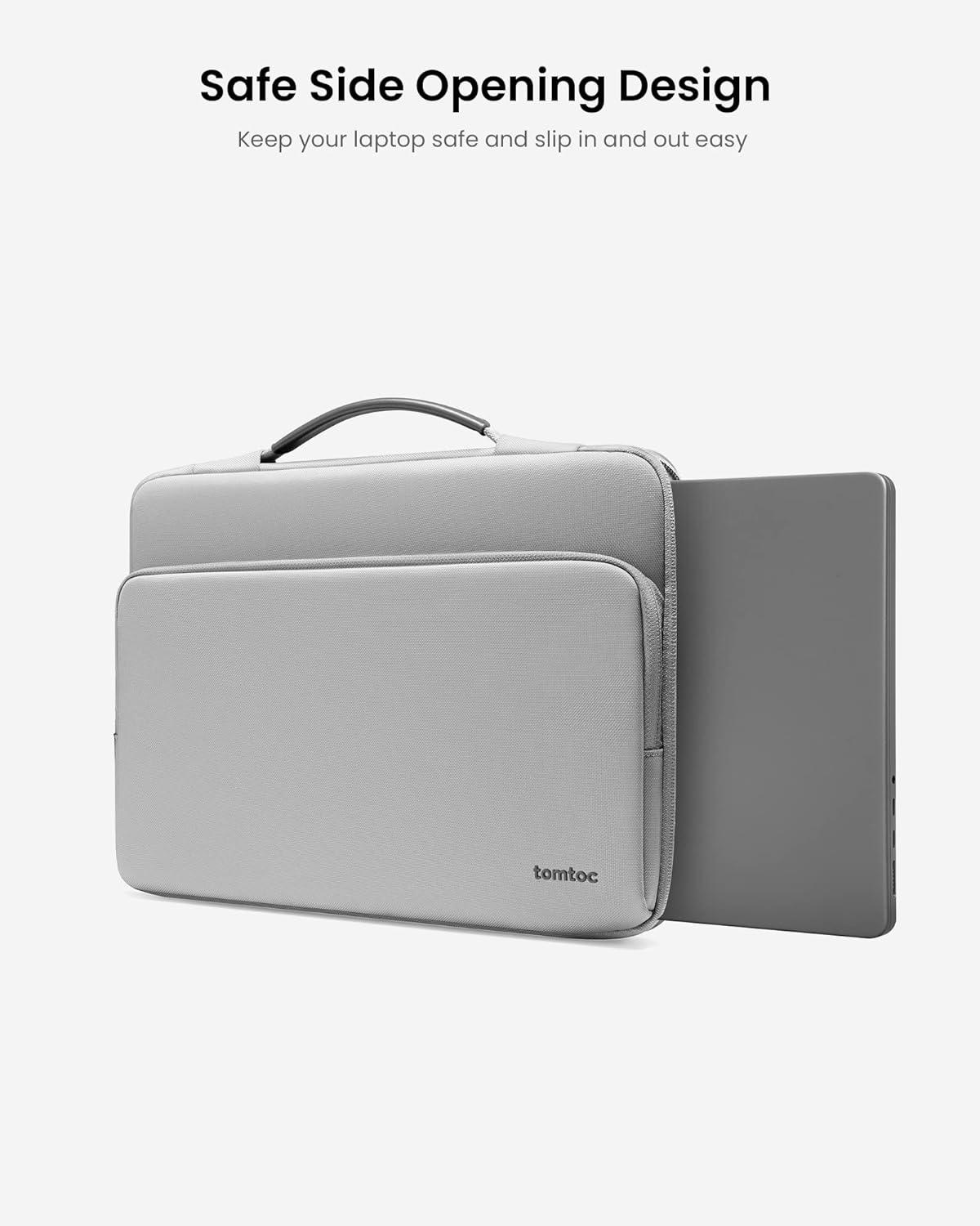 tomtoc 360 Protective Laptop Carrying Case for 16-inch New MacBook Pro M4/M3/M2/M1 Pro/Max 2024-2019, Water-Resistant Laptop Bag Sleeve with Accessory Pocket for The New Razer Blade 15 - PuriLite
