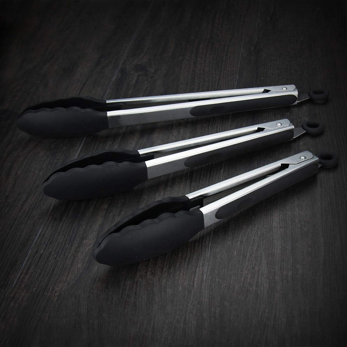 Purilite Select Silicone &amp; Stainless Steel Kitchen Tongs - PuriLite