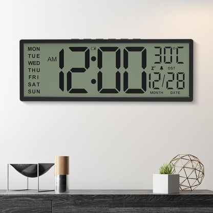 Purilite Select 15.5" Large Digital Wall Clock - PuriLite