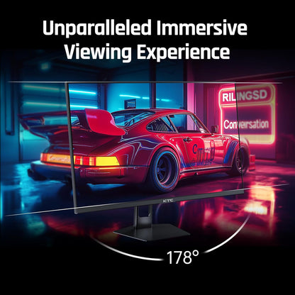 KTC 32 Inch 2K Computer Monitor, IPS 1440p Monitor with Ultra-Thin Bezels, HDR10, Freesync/G-sync, HDMI/DP Ports, Tilt Adjustable, Eyecare, Ideal for Business, Office, and Casual Gaming - PuriLite