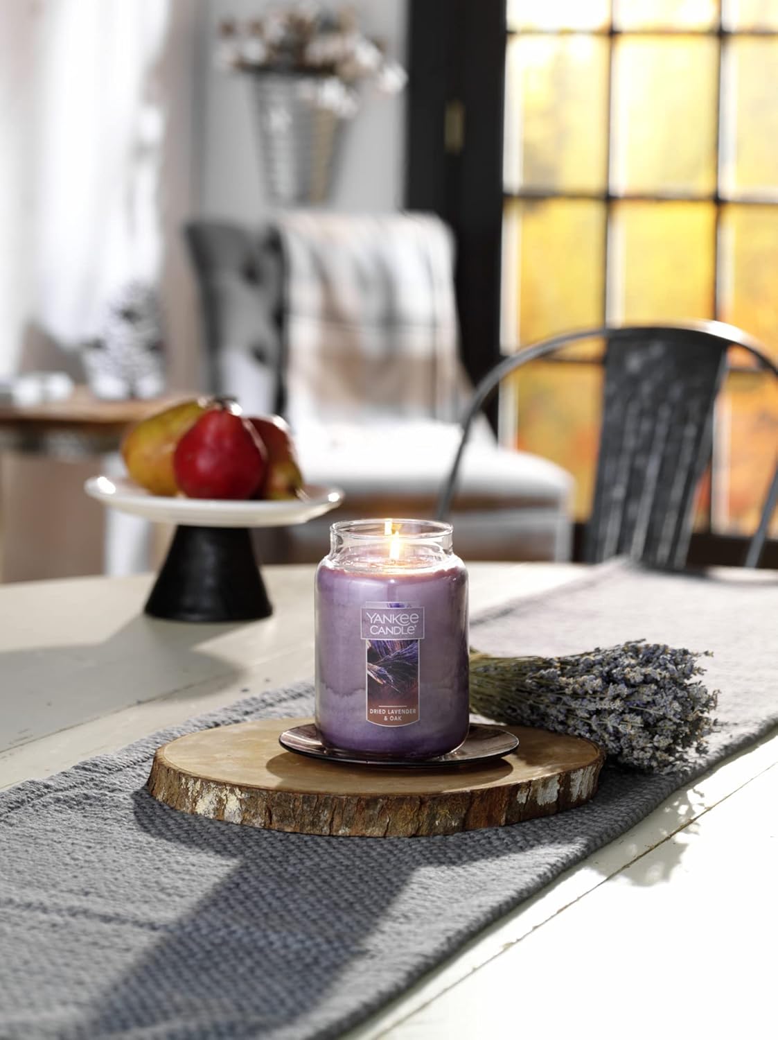 Yankee Candle Scented Candle, Sage & Citrus, Original Large Jar Candle, 110-150 Hours of Burn Time, 22 oz. - PuriLite