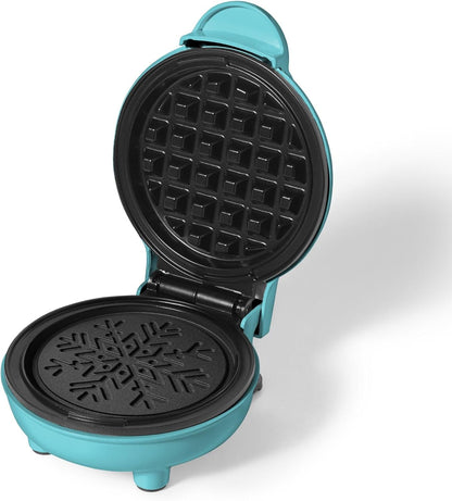 Starfrit 4-Inch Non-Stick Mini Waffle Maker – Snowflake Shape - Compact - Easy to Clean - 350W - PuriLite