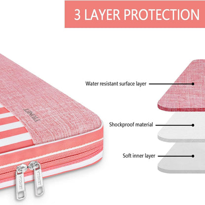 Ytonet Laptop Sleeve, 15.6 inch TSA Laptop Bag Laptop Case Water Resistant Computer Carrying Bag Compatible for Lenovo, HP, Dell, Asus Notebook, Gifts for Men Women, Grey - PuriLite