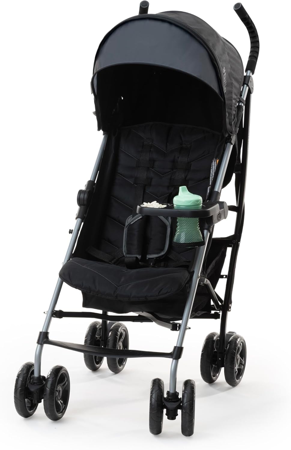 Summer Infant Ingenuity 3Dlite Convenience Stroller, Gray–Lightweight Stroller with Aluminum Frame, Large Seat Area, 4 Position Recline, Extra Large Storage Basket – Infant Stroller for Travel & More - PuriLite