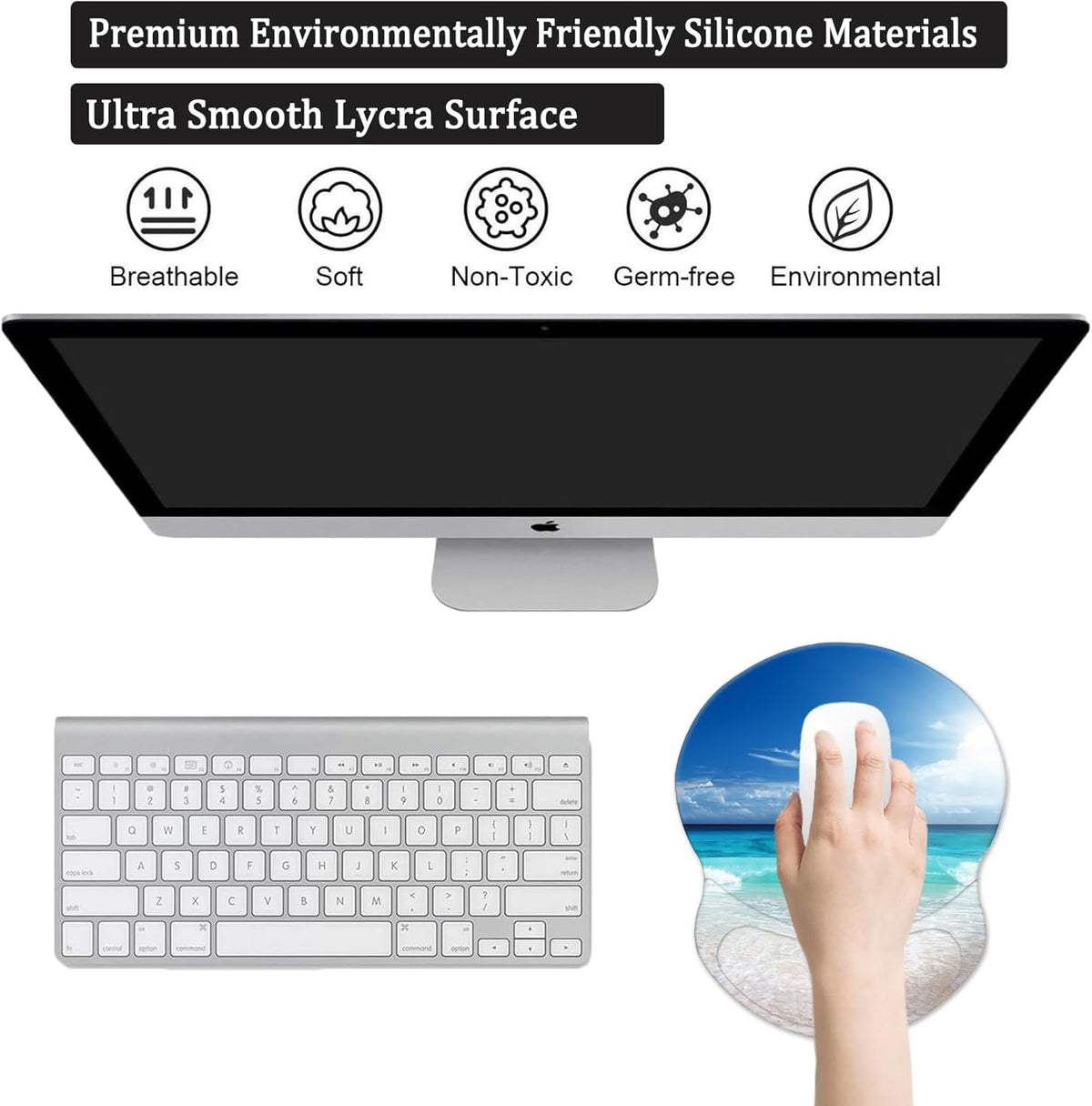 Purilite Select Ergonomic Mouse Pad - PuriLite