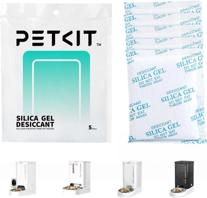 PETKIT Replaced Desiccant Bags for All Automatic Cat Dog Feeders -5 Packs, Pet Feeder Replaced Desiccant, Fresh Keeping - PuriLite