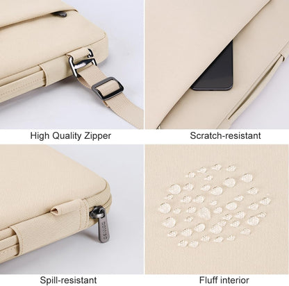 DOMISO 15.6 Inch Laptop Bag Cover Waterproof Shockproof Notebook Sleeve Case Shoulder Bag Protective Cover for 15.6" HP 15/ThinkPad E575/Lenovo IdeaPad S510,Black - PuriLite