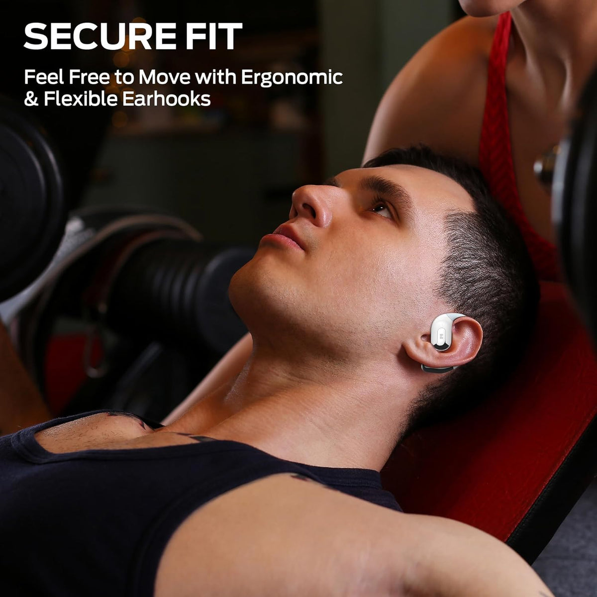 Monster Open Ear AC317 Headphones, Bluetooth 5.4 Wireless Headphones with Stereo Sound, 24H Playback, Crystal Clear Calls, Type-C Charging, Touch Control, Sweat Resistant Open Ear Wireless Earbuds - PuriLite