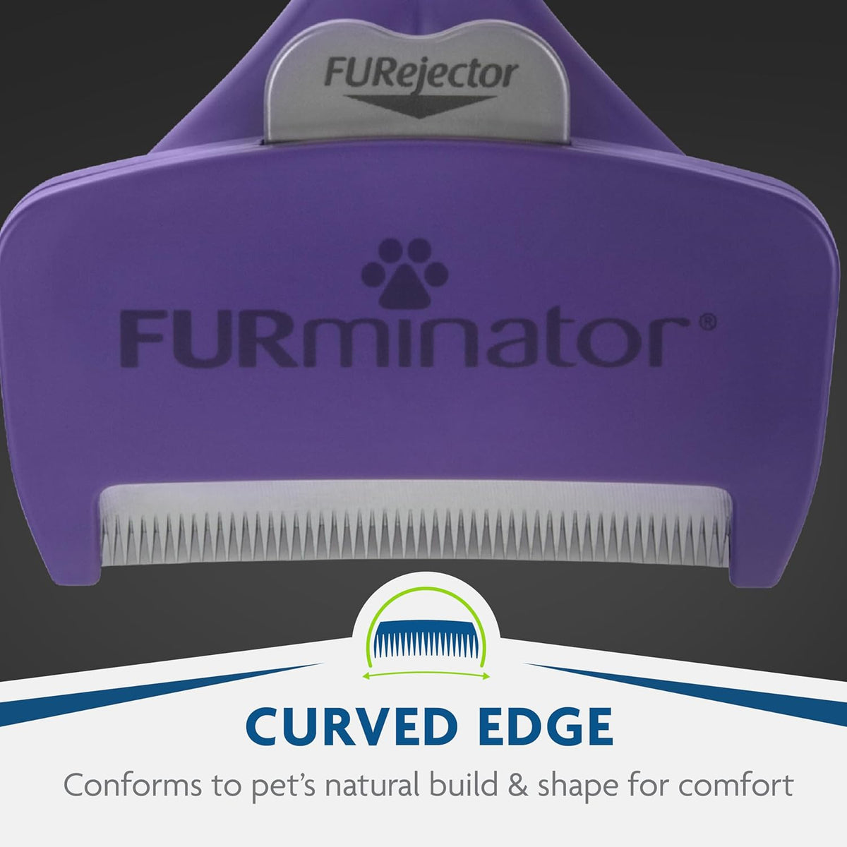 FURminator Short Hair deShedding Tool For Cats (Small) - PuriLite