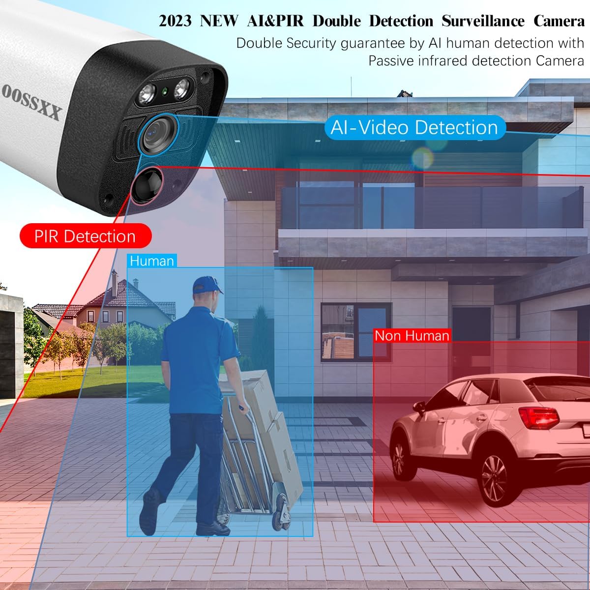 (4K/8.0MP,130°Ultra Wide Angle,2-Way Audio) Wired PoE Camera System with Monitor Outdoor IP Camera for House Indoor Home Security Systems, PIR Surveillance Cameras Video DVR Set - PuriLite
