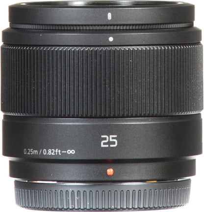 Panasonic HH025 LUMIX G Lens, 25mm, F1.7 ASPH, Mirrorless Micro Four Thirds, Black - PuriLite