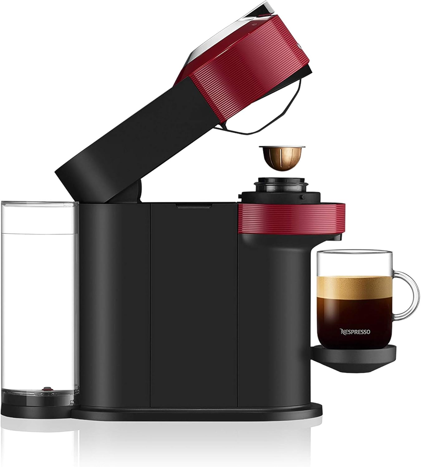 Nespresso Vertuo Next Coffee and Espresso Machine by Breville with Aeroccino Milk Frother - Light Grey - PuriLite