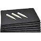 4 Pcs 11 x 11 Inch Round Slate Cheese Boards Black Stone Plates Charcuterie Boards Serving Tray Display Chalkboard with Soapstone Chalk Platter Display Chalkboard for Meats Appetizers Dried Fruits - PuriLite