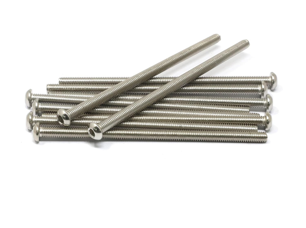 iexcell 50 Pcs M6 x 20mm Thread Pitch 1 mm Stainless Steel 304 Hex Socket Button Head Cap Screws Bolts Kit - PuriLite
