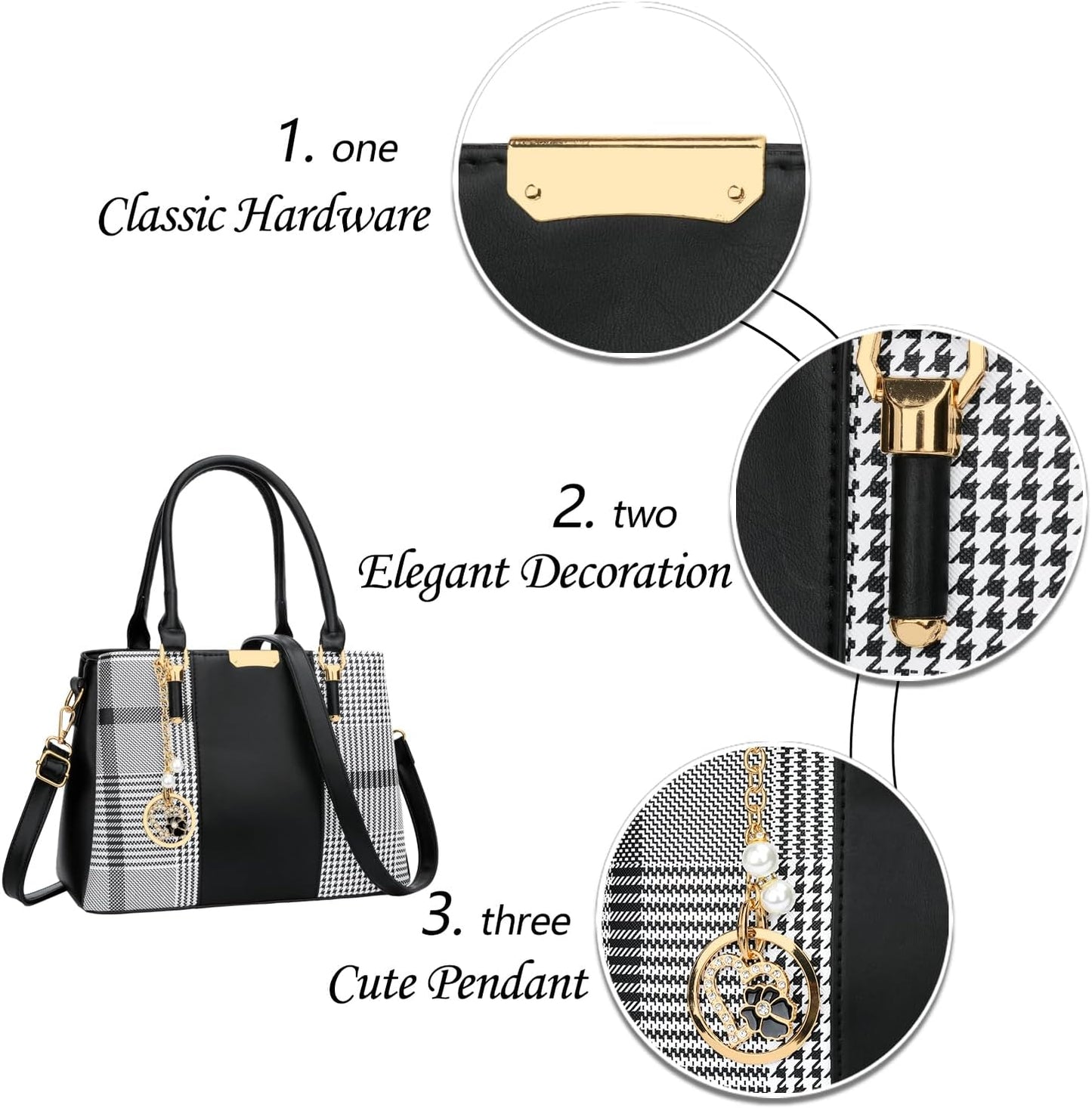 KKXIU Trendy Tote Bag for Women Lightweight Oxford Big Capacity Shoulder Purses and Handbags - PuriLite