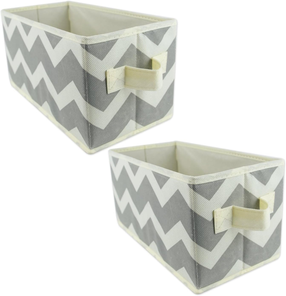 DII Foldable Fabric Storage Containers for Nurseries, Offices, Closets, Home Decor, Cube Organizers & Everyday Storage Needs, (Large - 11 x 11 x 11) Scroll Nautical Blue - Set of 2 - PuriLite
