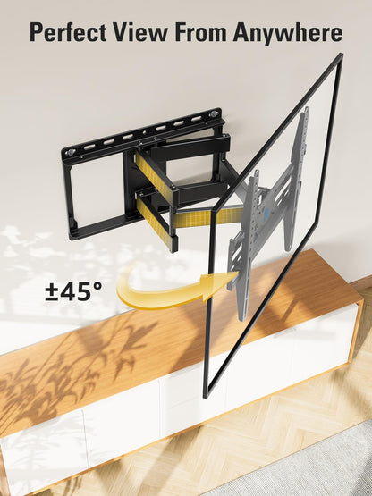 Mounting Dream TV Wall Mount for Most 32-65" Flat Screen TVs, Full Motion TV Mount with Dual Swivel Articulating Arms, Easy for TV Centering, Max VESA 400x400mm, 99 lbs Loading MD2380 - PuriLite