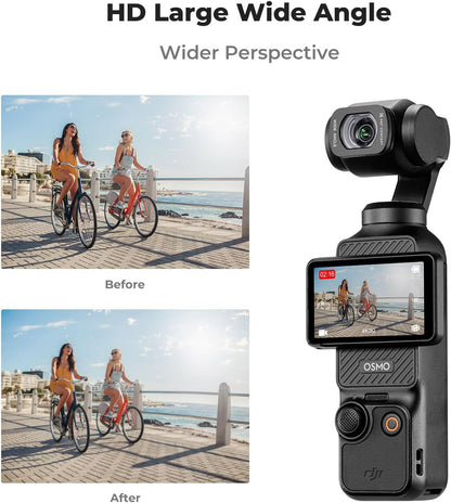 K&F Concept Wide-Angle Lens Compatible with DJI Osmo Pocket 3, Magnetic Attach/Multi-Coated/Optical Glass - PuriLite