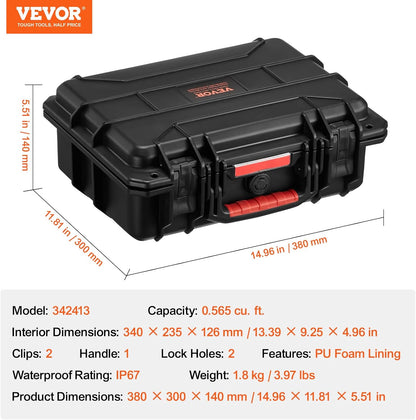 VEVOR Unisex Modern Waterproof Hard Case - PuriLite
