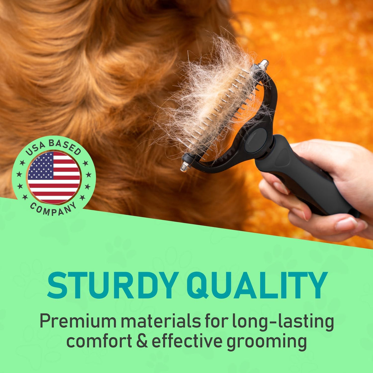 Maxpower Planet Pet Grooming Brush - Double Sided Shedding, Dematting - Undercoat Rake for Dogs - Dog Grooming Brush - Deshedding Brush for Dogs - Dog Brush, Cat Brush, Reduce Shedding by 95%, Black - PuriLite
