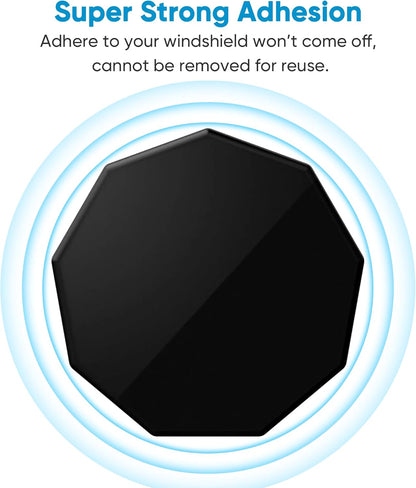 4 Pack Adhesive Replacement Magnet Piece for Garmin Low-Profile Magnetic Mount,Only Windshield Sticky Piece No Mount,for Garmin Dash Cam Mount 45/46/47/55/56/57/65W/66W/67W/Tandem/Speak Plus - PuriLite