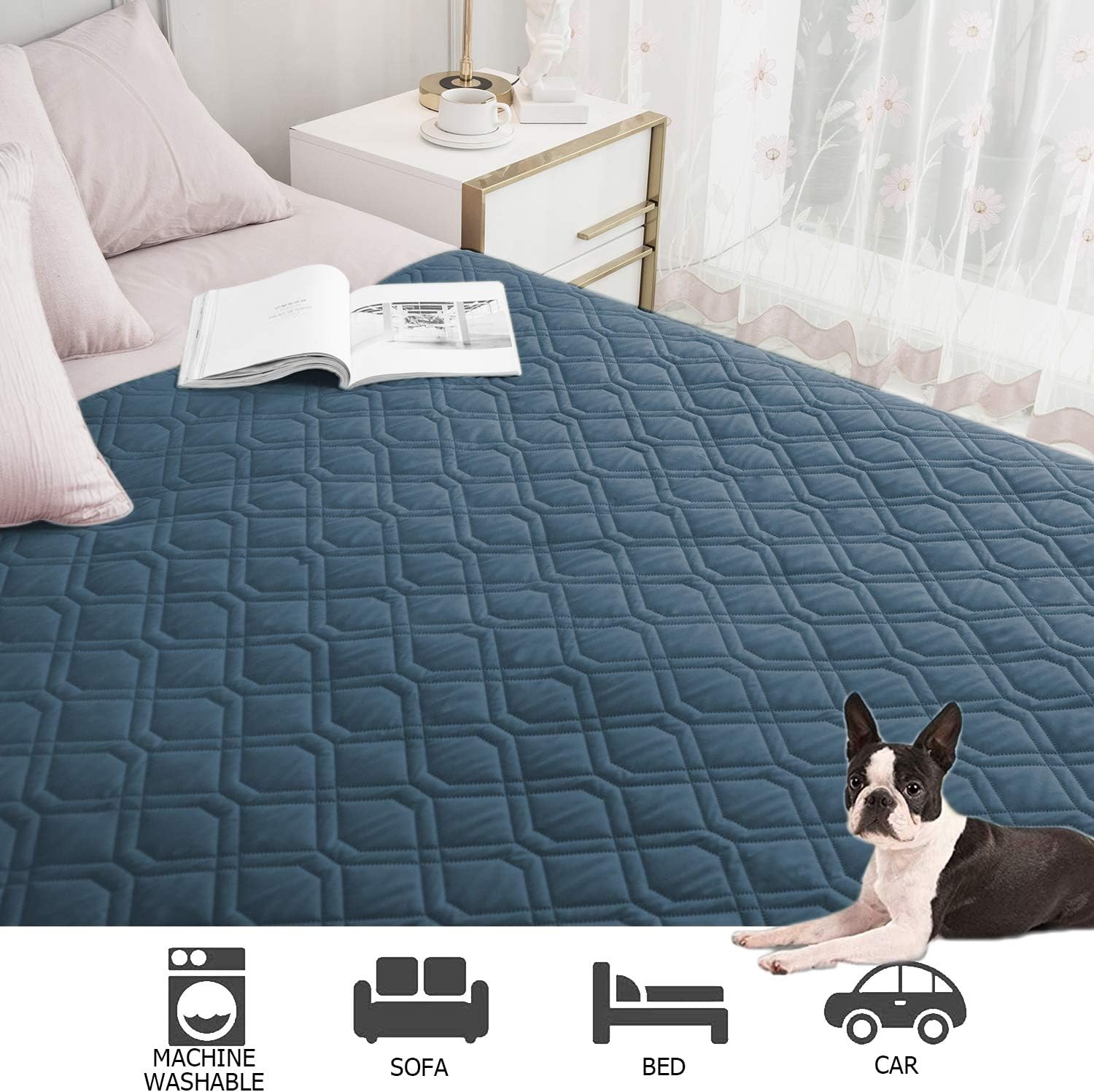 Ameritex Waterproof Dog Bed Cover Pet Blanket for Furniture Bed Couch Sofa Reversible - PuriLite