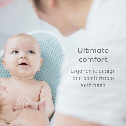 Angelcare Baby Bath Support, Pink, for Babies Less Than 6 Months of Age, Made in Canada - PuriLite