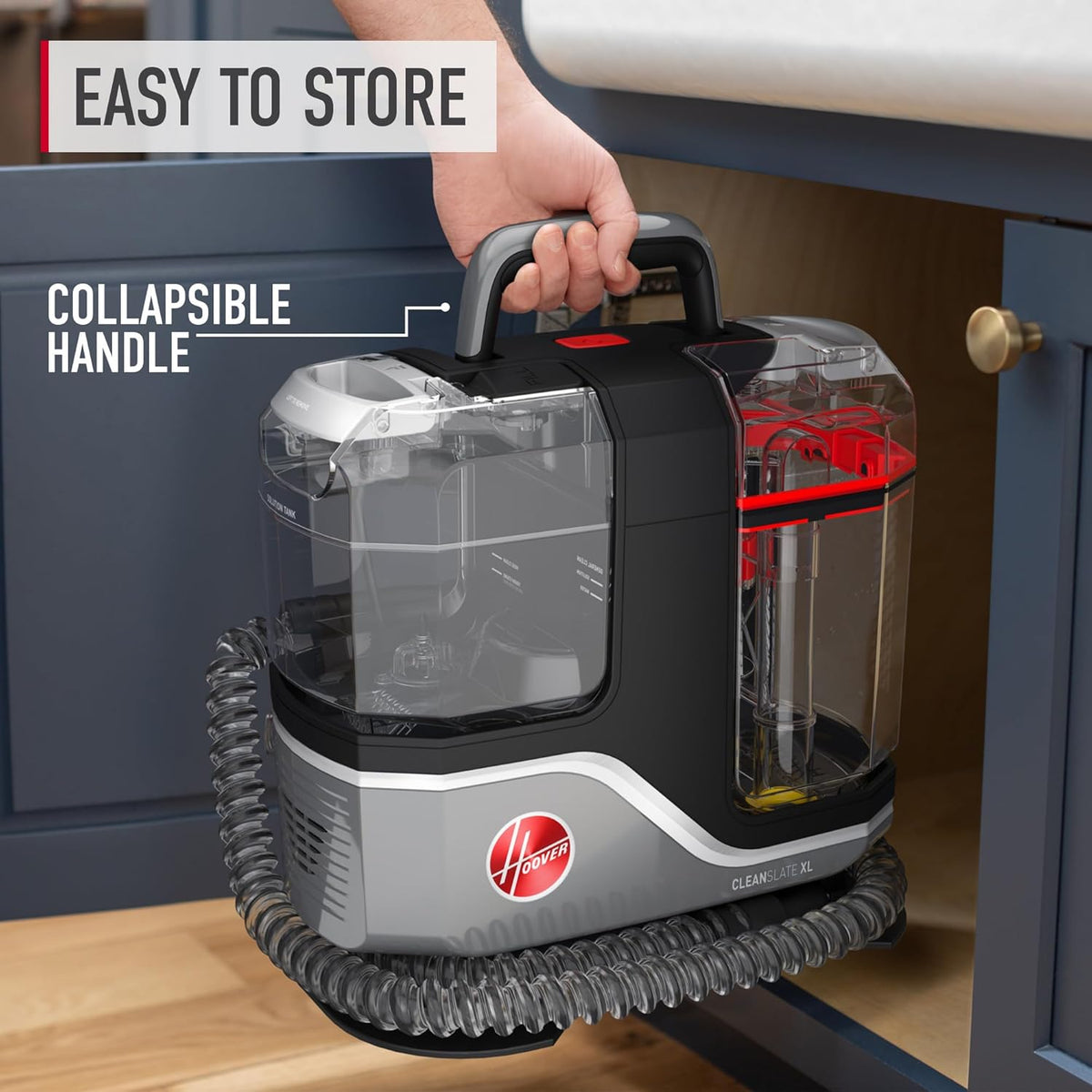 Hoover CleanSlate Carpet & Upholstery Spot Cleaner, Stain Remover, Portable, FH14000V, White - PuriLite