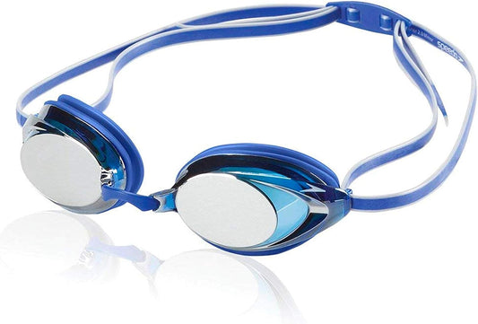 Unisex Adult Mirrored Swim Goggles with Anti-Fog and UV Protection, Panoramic Lens Design for Pool and Open Water Swimming - PuriLite