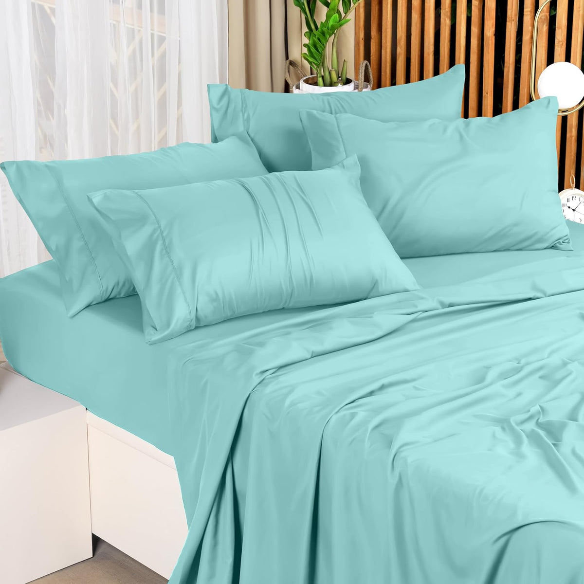 Utopia Bedding Queen Bed Sheet Set - 4 Piece Bedding - Soft Brushed Microfiber Fabric - Shrinkage & Fade Resistant - Easy Care (White) - PuriLite