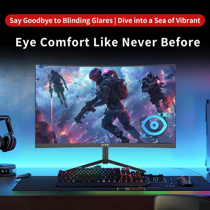 KTC 32 Inch 2K Computer Monitor, IPS 1440p Monitor with Ultra-Thin Bezels, HDR10, Freesync/G-sync, HDMI/DP Ports, Tilt Adjustable, Eyecare, Ideal for Business, Office, and Casual Gaming - PuriLite
