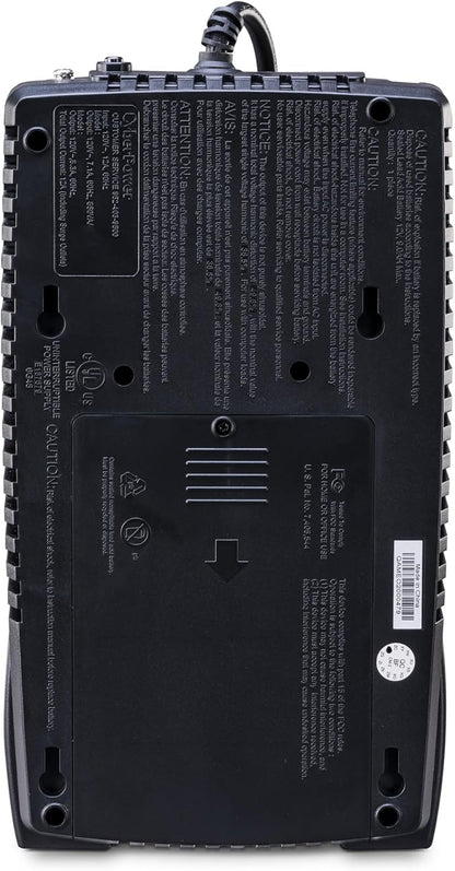 CyberPower EC850LCD Ecologic Battery Backup & Surge Protector UPS System, 850VA/510W, 12 Outlets, ECO Mode, Compact, Uninterruptible Power Supply - PuriLite
