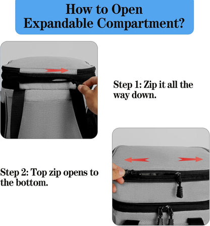 Lunch Box Cooler Bag - Insulated Tactical Lunchbox for Men - XLarge Lunch Pail Lunch Kit for Adults Work Outdoor Shifts Trips Black Camo 25L - PuriLite