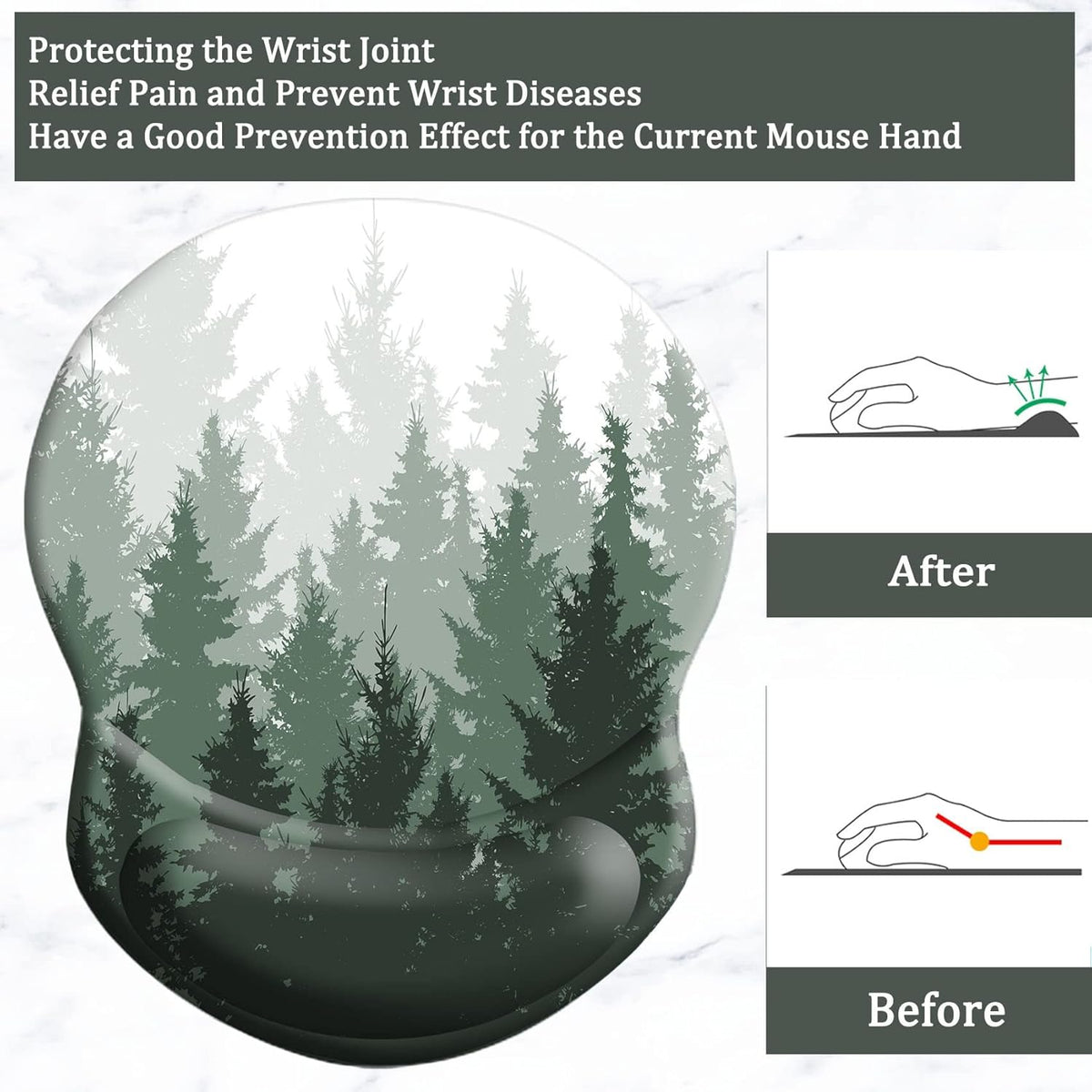 Purilite Select Ergonomic Mouse Pad - PuriLite